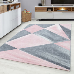 Modern floor rug - Brick Pink 1130