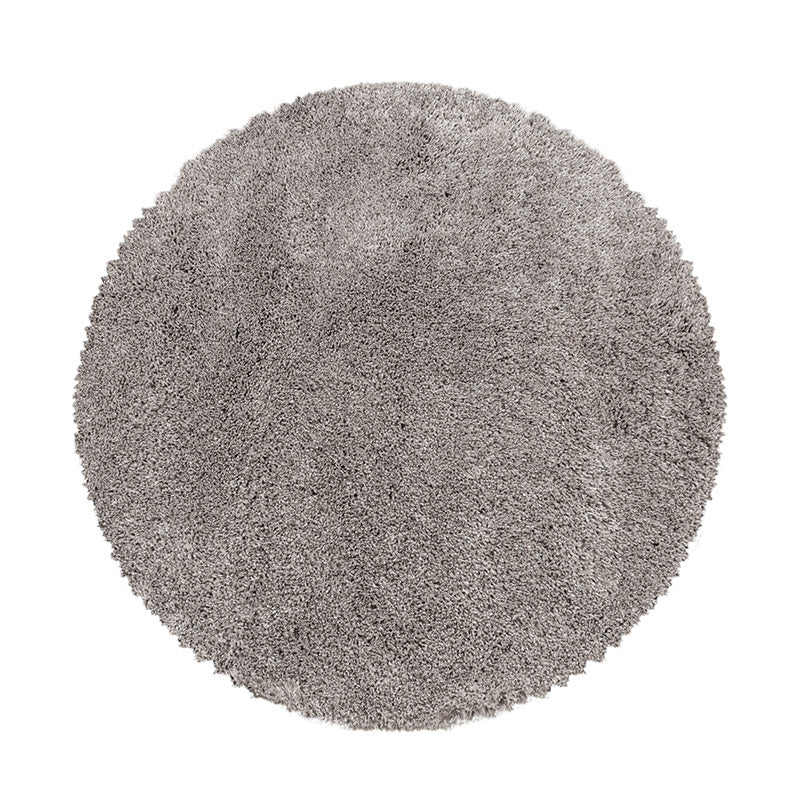 Round High Pile Rug - Fuzzy Beige