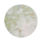 Round Abstract Rug – Candice Mint