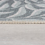 Washable floor rug - Reido Leaves Green