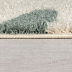 High-pile floor rug - Alano Squiggle Multicolor