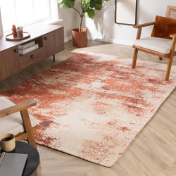 Abstract Rug – Candice Terracotta