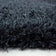 Round high pile floor rug - Blushy Black/Mottled