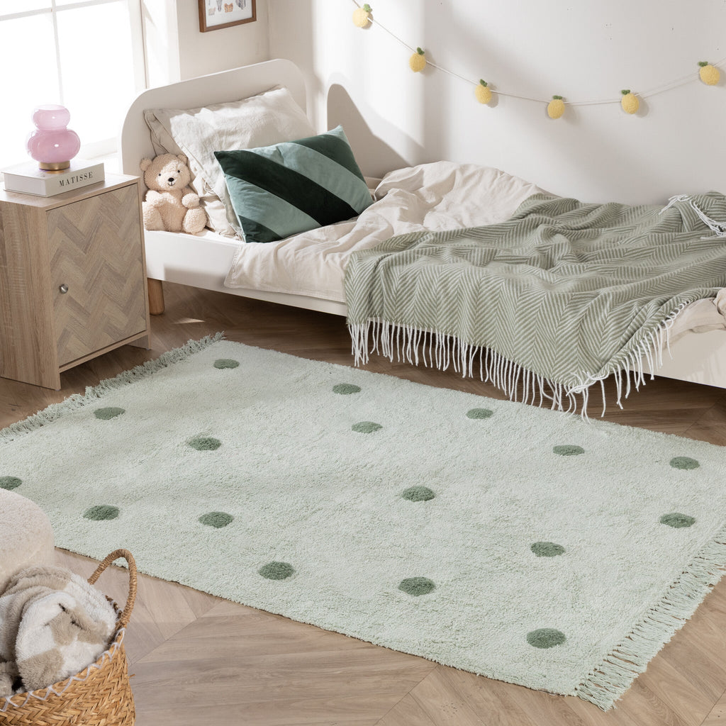 Kids’ Room Rug – Lou Dots Green