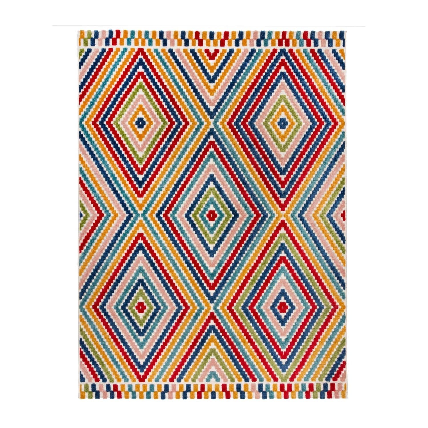 Indoor and Outdoor Rug - Bayo Diamond Multicolor
