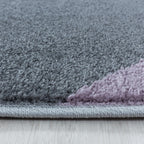 Modern floor rug - Optimism Design Purple/Grey