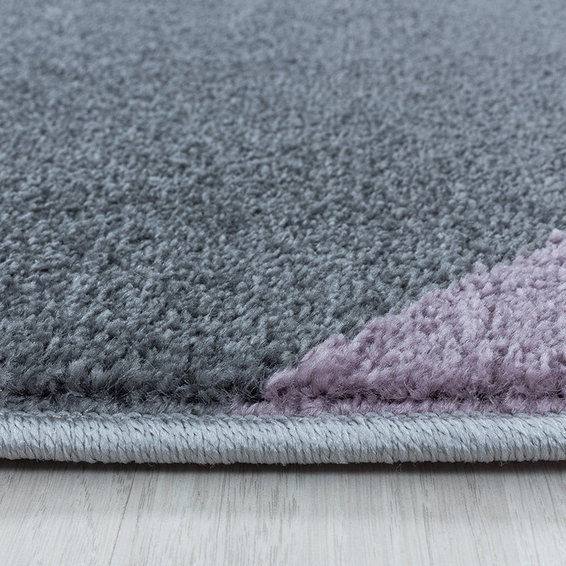 Modern floor rug - Optimism Design Purple/Grey