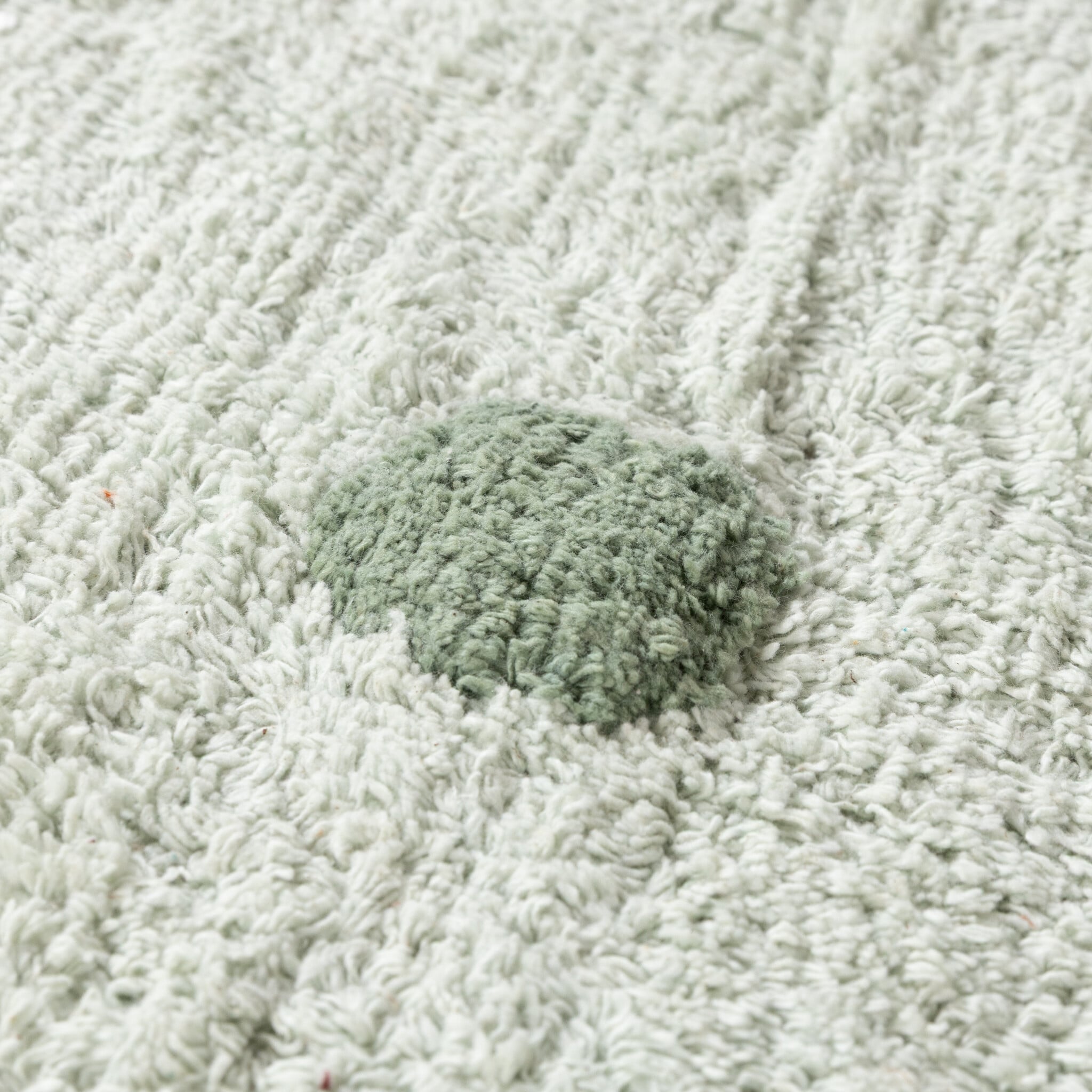 Round Kids' Room Rug – Lou Dots Green