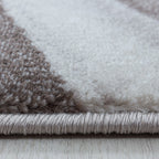 Modern floor rug - Streaky Current Brown/Beige