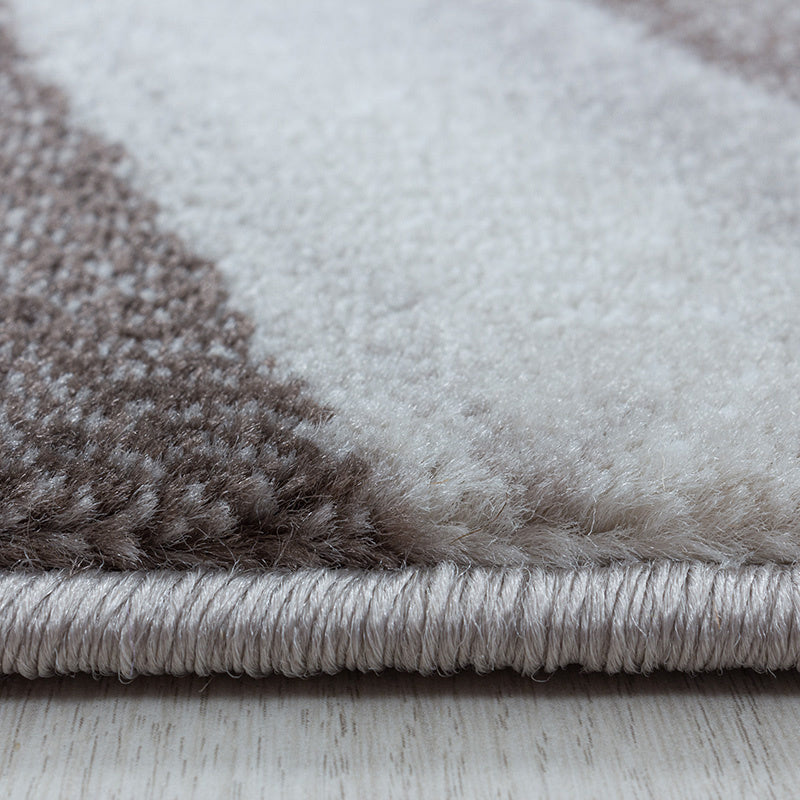 Modern floor rug - Streaky Current Brown/Beige