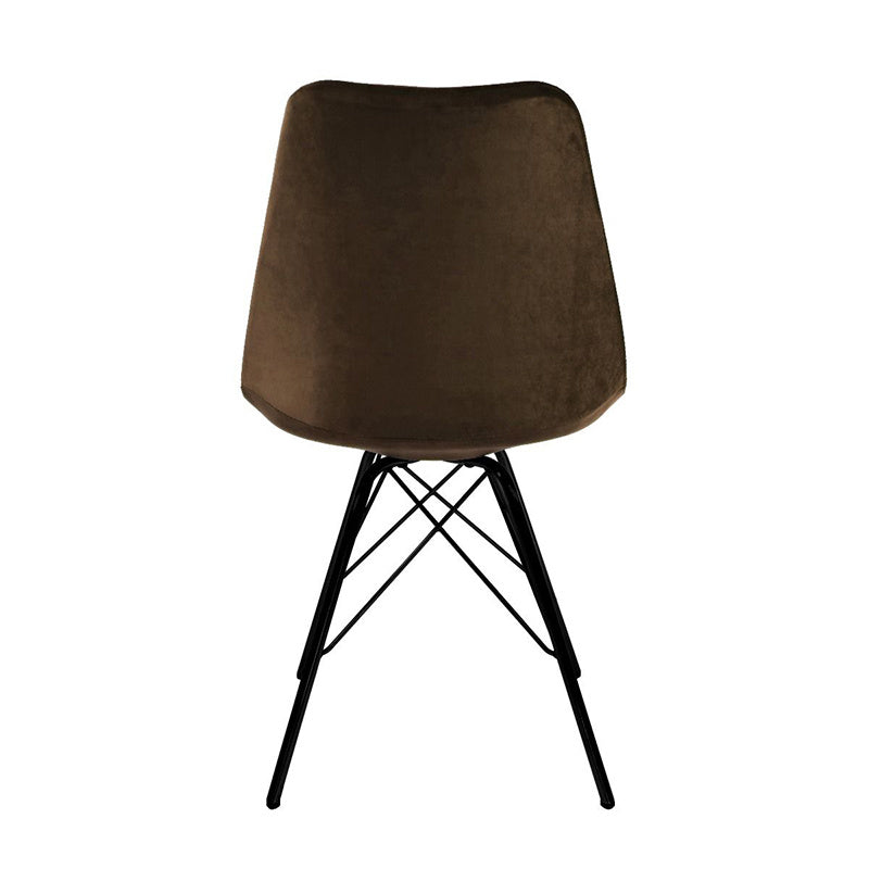 Chair Velvet - Coffee Brown