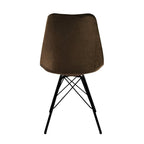 Chair Velvet - Coffee Brown