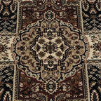 Persian Floor Rug - Kashmir Black 2603
