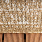 Jute Outdoor Rug - Daisy Medaillon White