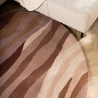 Round Wool Rug – Liora Pink