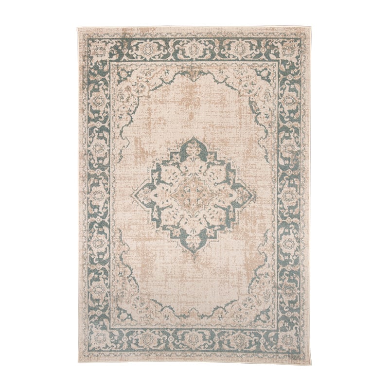 Vintage Rug - Spring Medallion Cream/Green