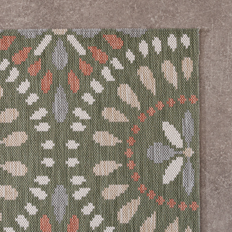 Indoor Outdoor Rug - Ranch Mandala Green