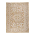 Jute Outdoor Rug - Daisy Medaillon White