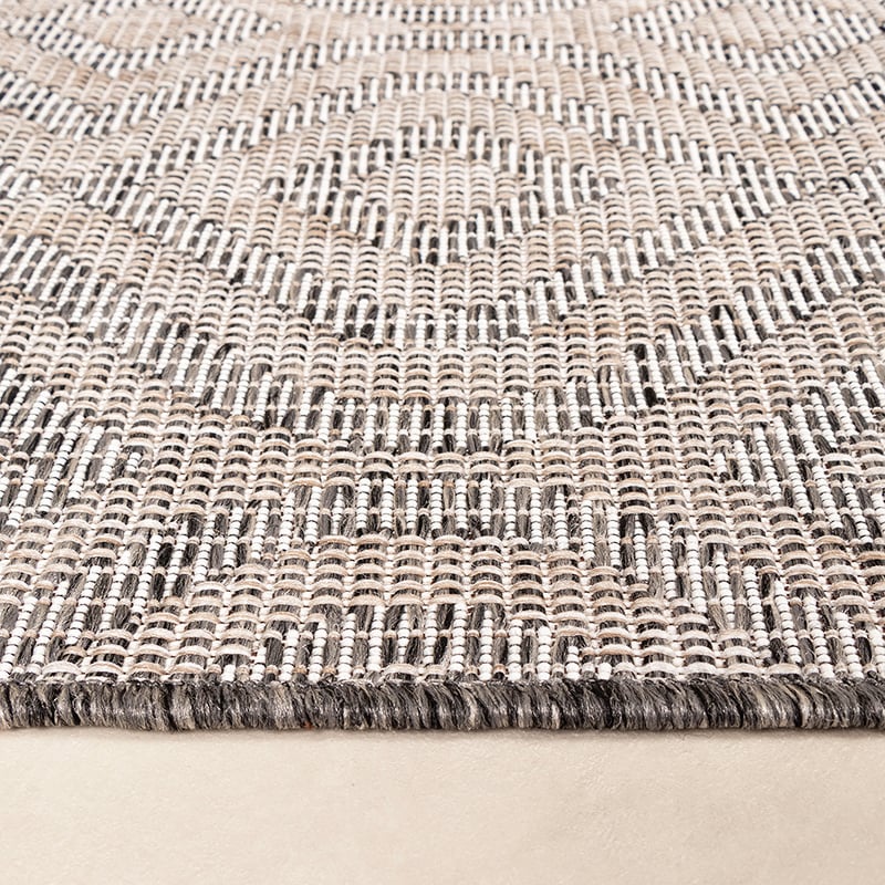 Outdoor Rug - Summer Retro Grey