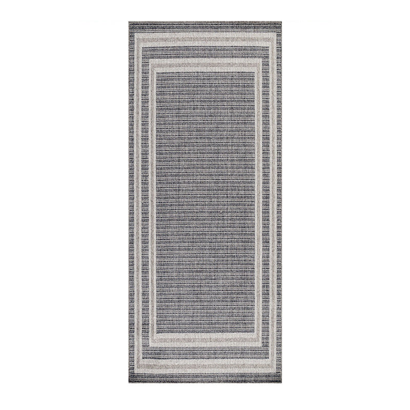Jute Balcony Rug - Aruba Double-Edge Grey