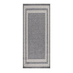 Jute Balcony Rug - Aruba Double-Edge Grey