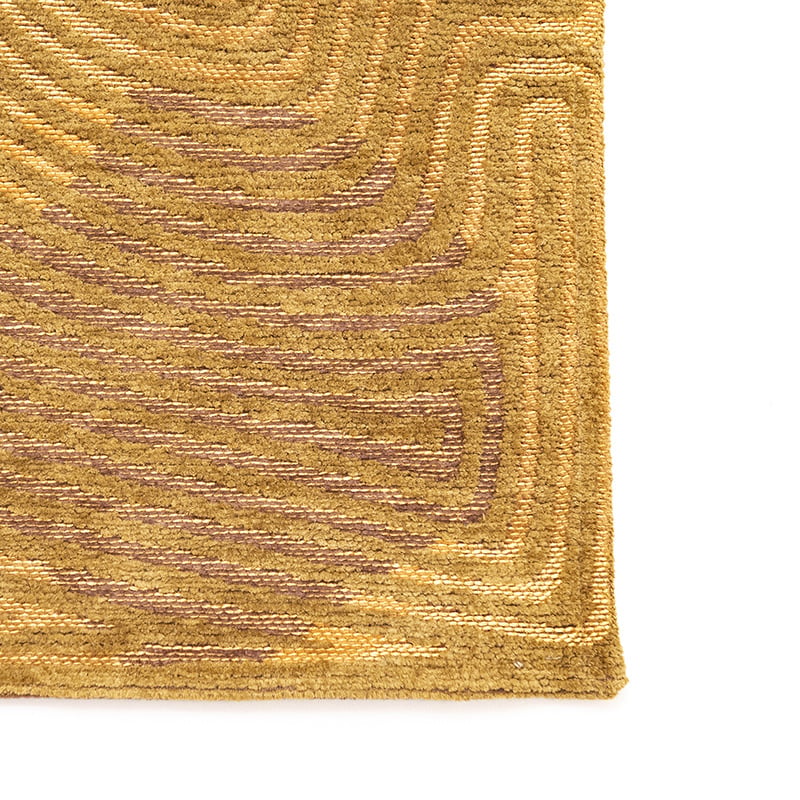Modern Floor Rug - Meditation Coral 9226 Ochre Yellow