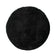 Round Shaggy Rug - Blaze Black