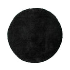 Round Shaggy Rug - Blaze Black