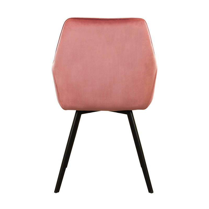 Velvet dining chair - Karl Pink