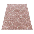 Berber Rug - Agadir Circle Rose/Cream