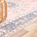 Vintage Rug - Lily Medallion Pink