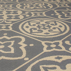 Retro balcony rug - Floreno Ostia Grey