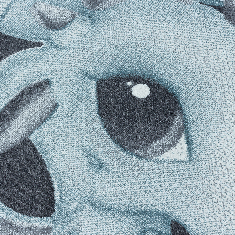 Kids floor rug - Fleurtje Dragon Blue