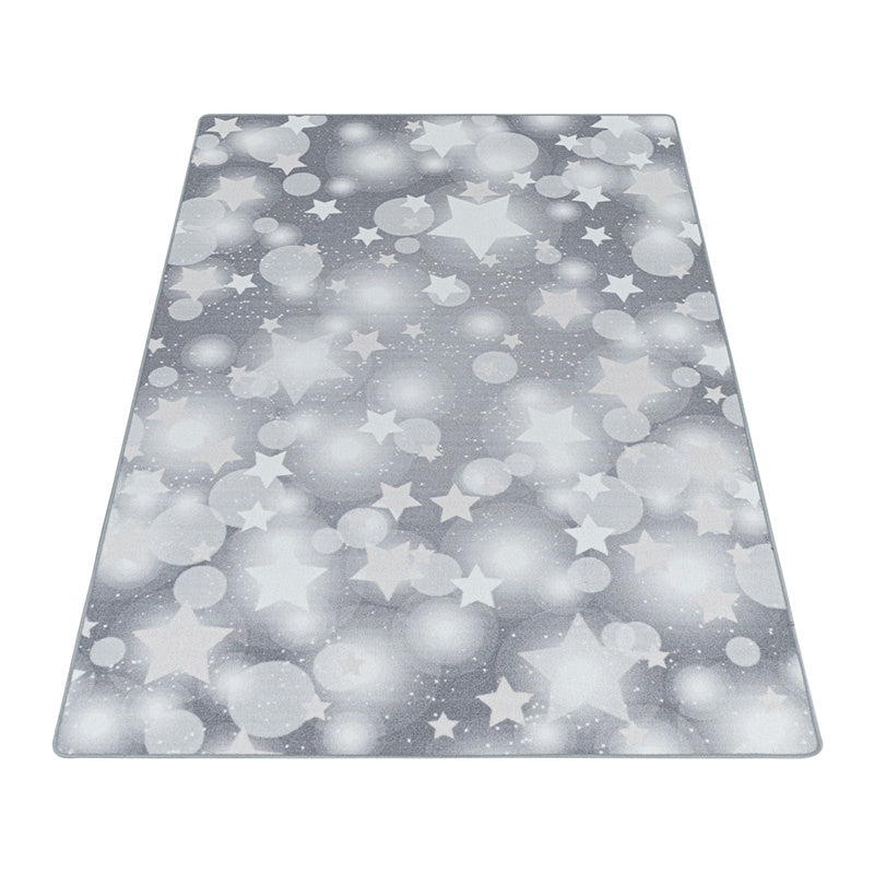 Children's floor rug - Pleun Stars Grey