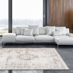 Vintage floor rug - The Fading World Salt & Pepper 8383