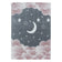 Children's floor rug - Fleurtje Moon Pink