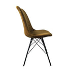Velvet Chair - Gold/Ochre Yellow