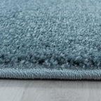 Low-pile floor rug - Smoothly Blue