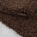 High pile floor rug - Life Brown