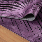 Abstract floor rug - Elitha Geo Purple