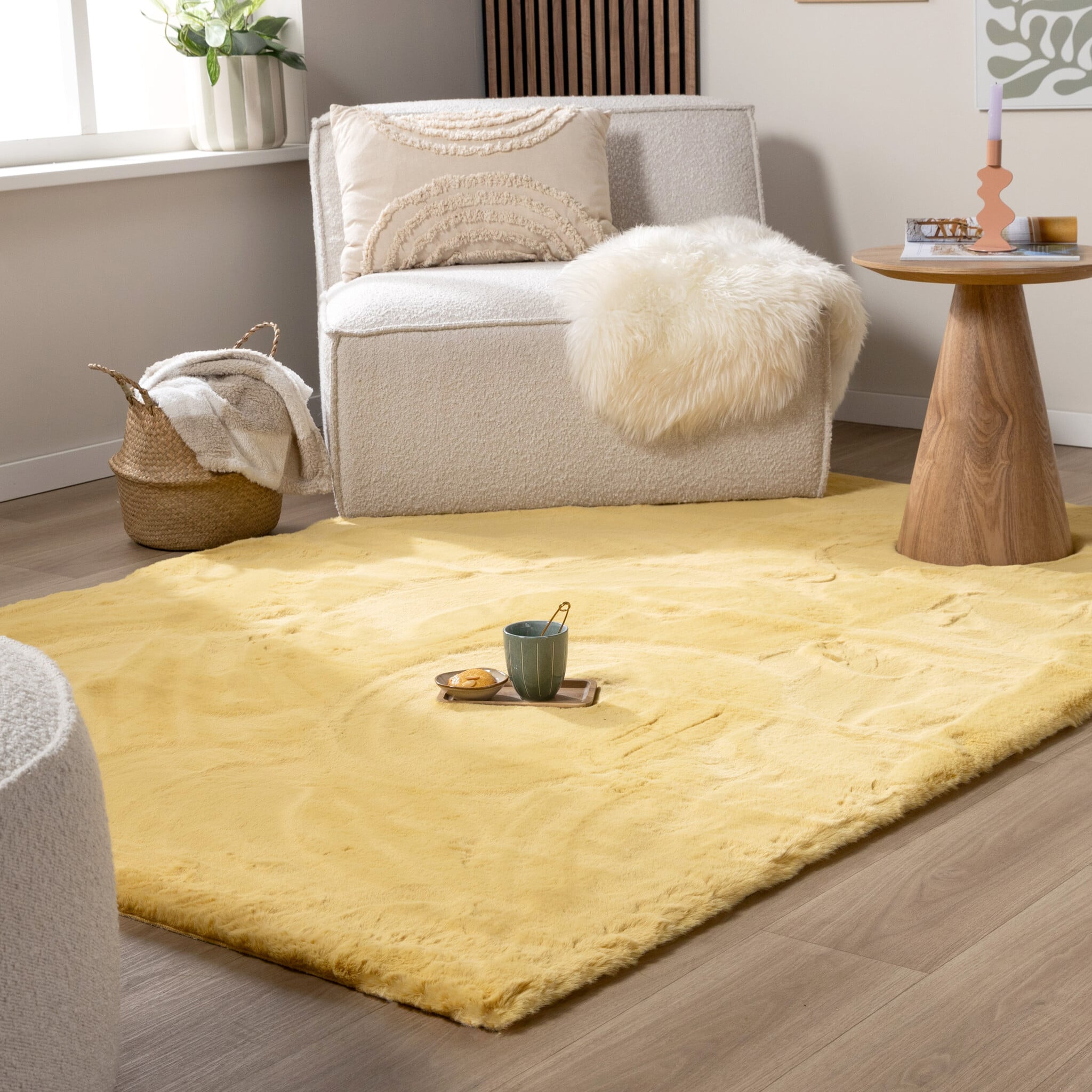 Soft High Pile Rug - Comfy Supreme Yellow