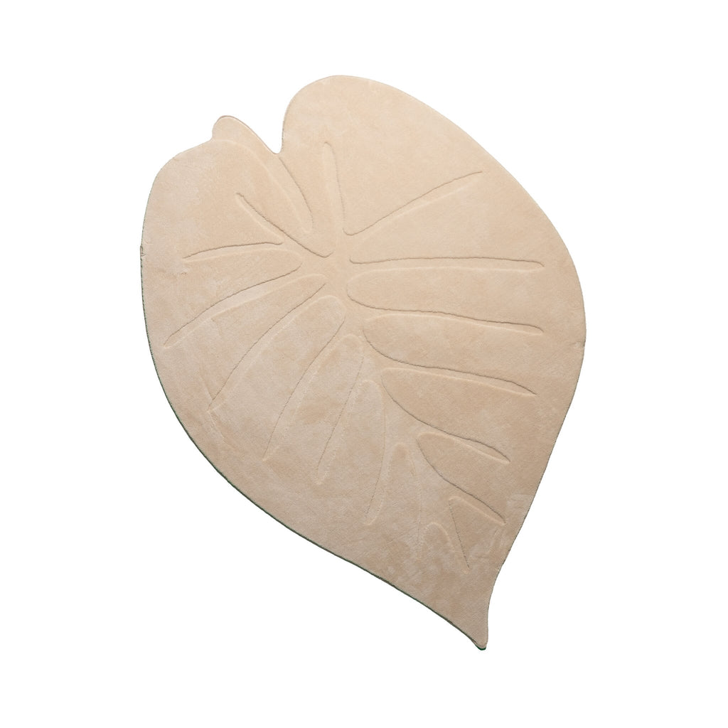 Washable children's rug - Coco Leaf Beige