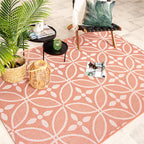 Outdoor Rug - Summer Pattern Pink