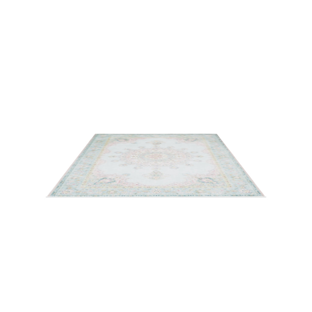 Vintage Rug - Lily Medallion Light Blue
