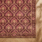 Vintage rug - Sage Grid Red