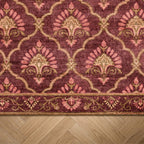 Vintage rug - Sage Grid Red