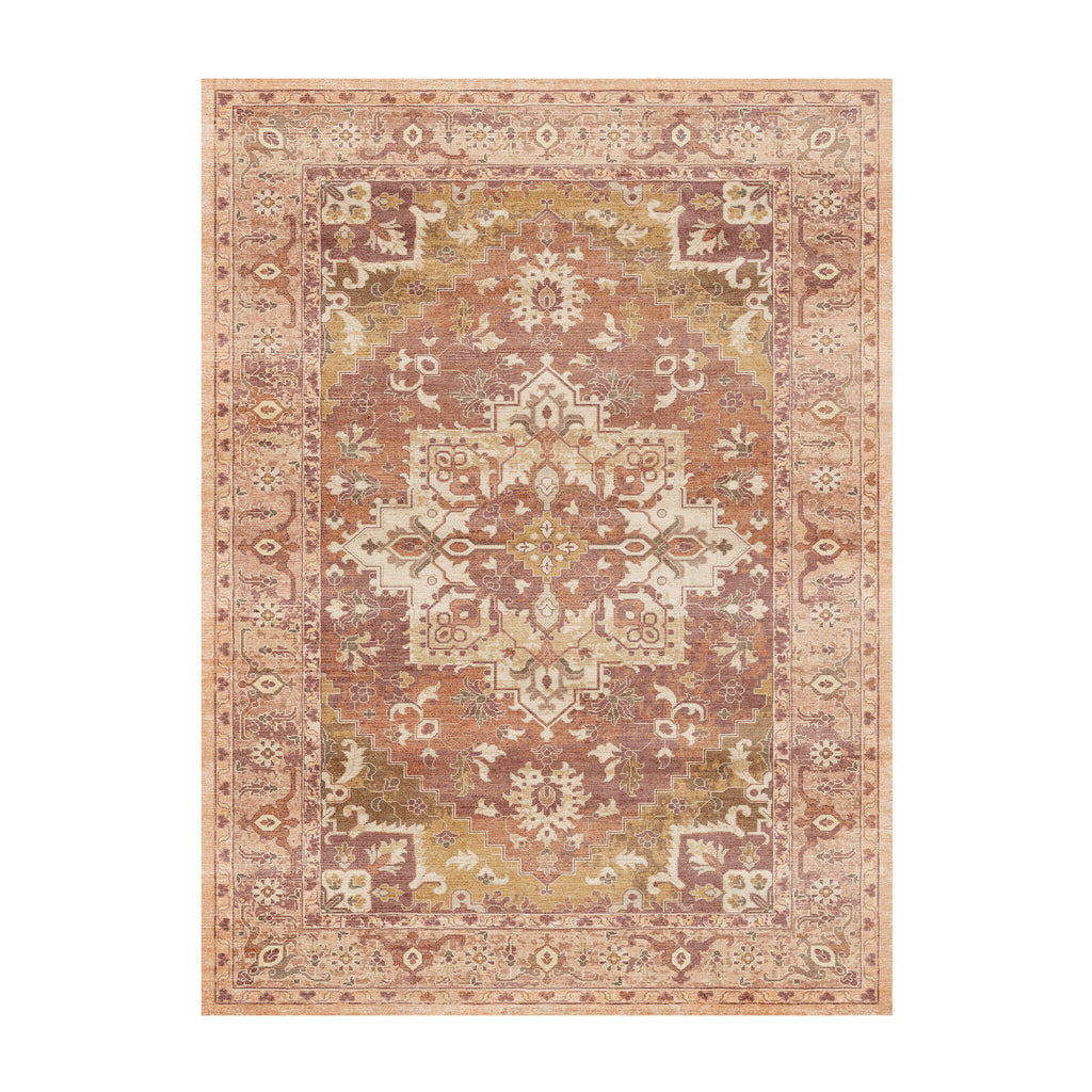 Vintage rug - Sage Medallion Terracotta