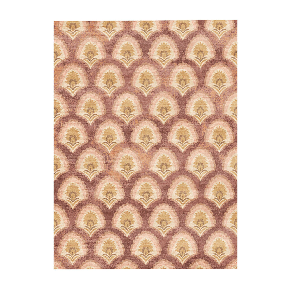 Vintage rug - Sage Pattern Terracotta