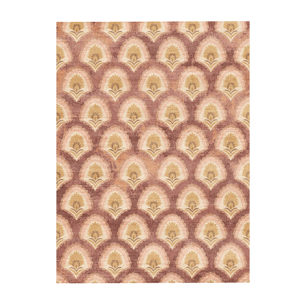 Vintage rug - Sage Pattern Terracotta
