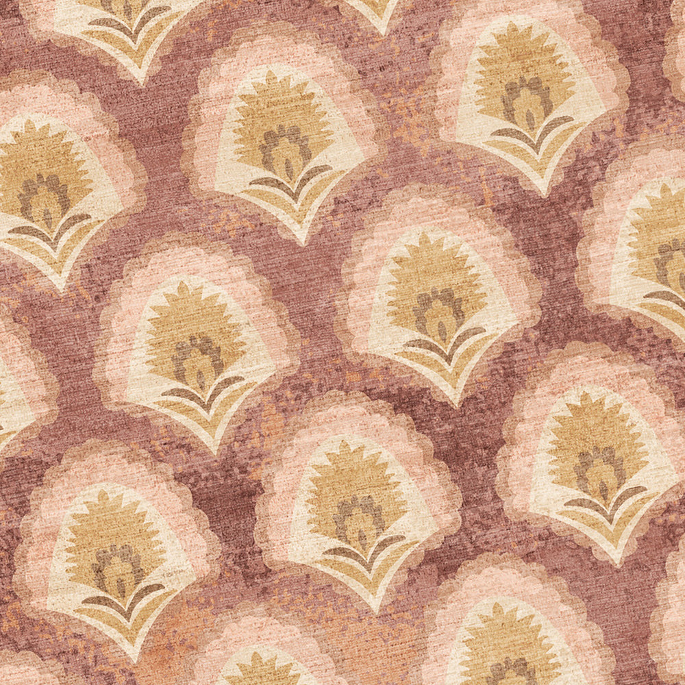 Vintage rug - Sage Pattern Terracotta